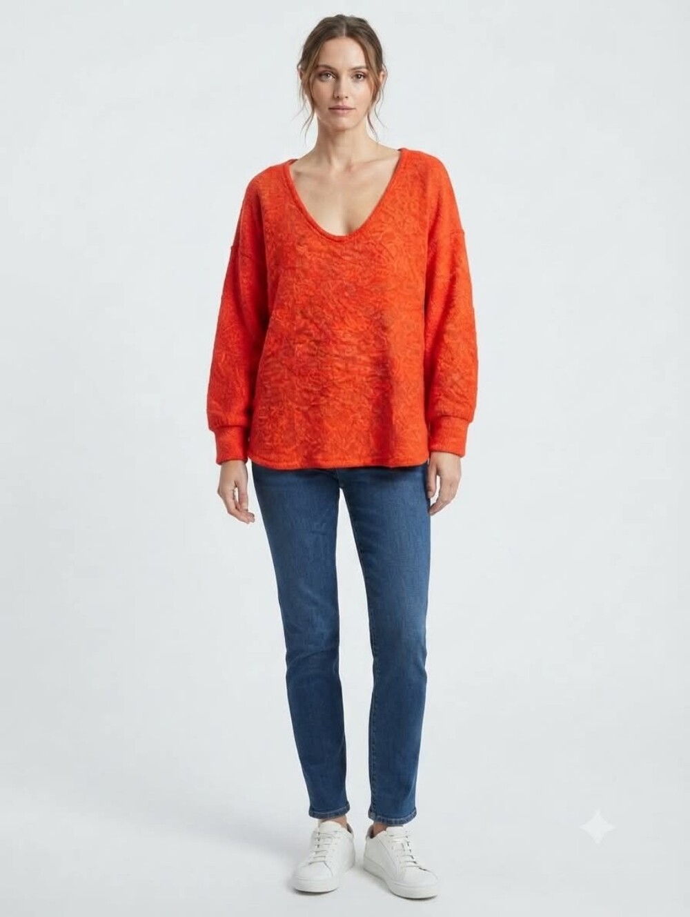 Tendency Sweatshirt Fuzzy V-Neck Size XXL NWT